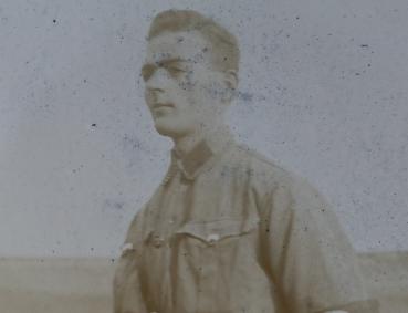 Preview: altes Glasnegativ - Portrait eines S.A. Mannes